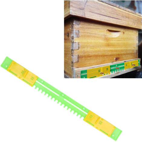 Porte Anti-Fuite pour Ruche [Boîtier de Contrôle d'Entrée] - Lot de 5 Portes en Plastique Durable (45x4cm) pour Sécurité et Prévention Anti-Évasion