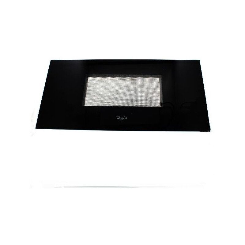 Porte inox pour micro-ondes Whirlpool 480120101496