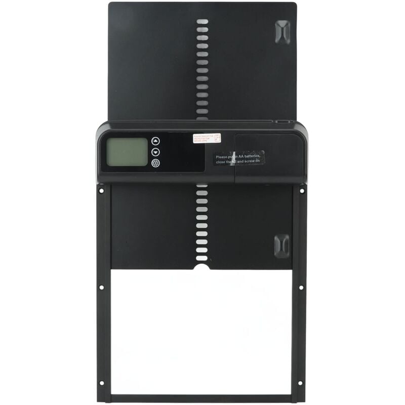 Porte automatique de poulailler avec minuterie en alliage d'aluminium IP45 affichage led étanche ouvre-porte automatique de poulet alimenté par