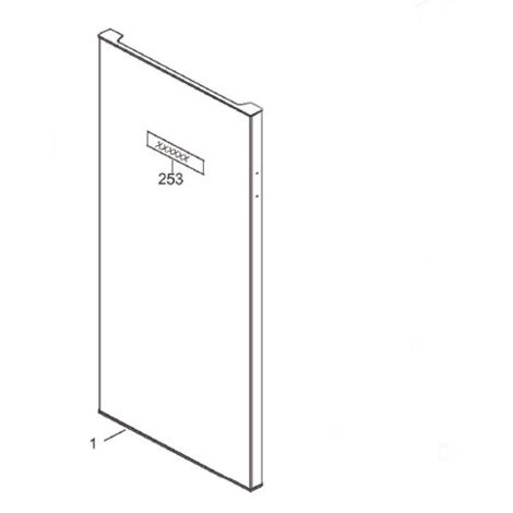 PORTE AVEC JOINT MAGNETIQUE POUR REFRIGERATEUR   BRANDT - AS0023634