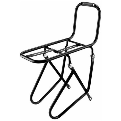 Porte Bagage Avant Velo capacité de 15 kg, 2 méthodes d'installation avec Dispositif de Fixation pour Frein à Disque/vélo de Montagne à Frein en V