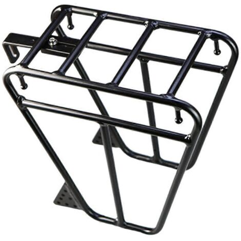 Porte-bagages avant pour vélo de randonnée, noir