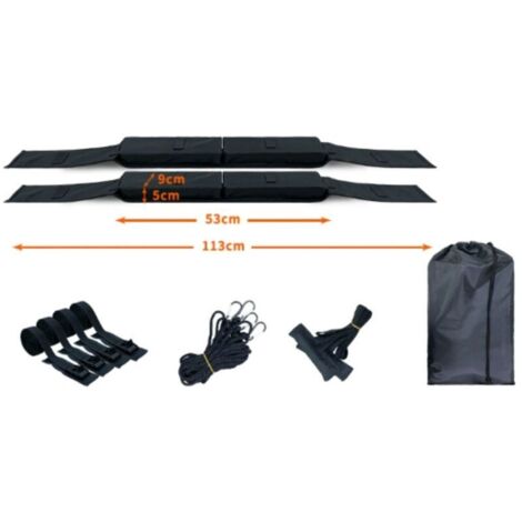 Porte-bagages de toit universel pour voiture, avec tapis antidérapant en mousse, étanche et multifonctionnel, inclut sac de rangement – idéal pour voyages et road trips