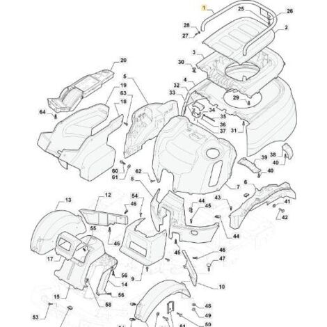 PORTE-BAGAGES ORIGINAL STIGA PFM VG ASTRALE - 387594001/0