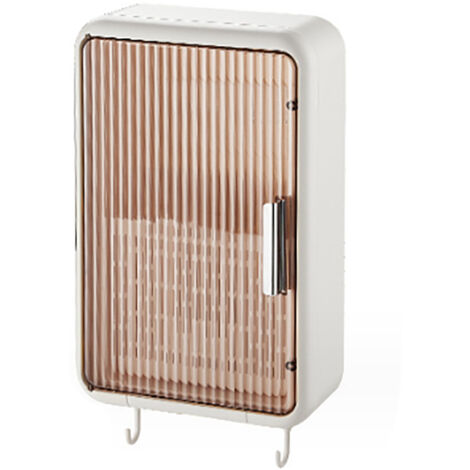 Porte-baguettes mural de cuisine avec couvercle, rangement ustensiles de cuisine, support à baguettes étanche et anti-poussière, blanc