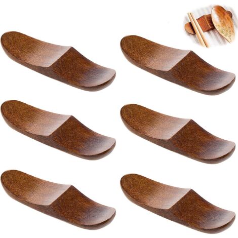 Porte-baguettes, porte-fourchettes, porte-cuillères à riz, porte-baguettes en bois, ensemble 6 pièces