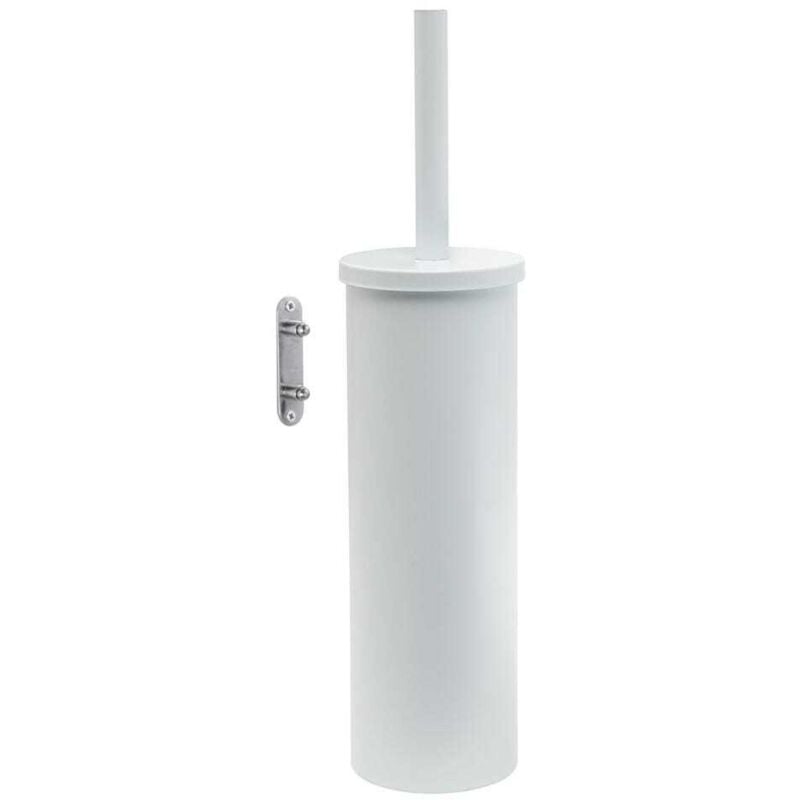 Kiamami Valentina - Porte-Balai Mural Pour Toilettes Blanc Mat Ginestra
