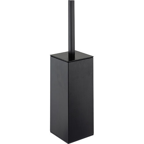 Porte balai wc ligne black - Décor : Noir RAL 9005 - Hauteur : 353 mm - Largeur : 80 mm - Matériau : Inox 304 - Platine : Ø50 mm - Profondeur : 93 mm - ITAR