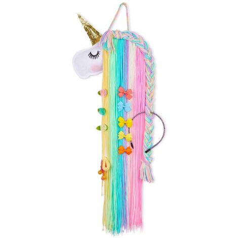 Porte-barrettes licorne pour filles, organisateur de pinces à cheveux décoratif