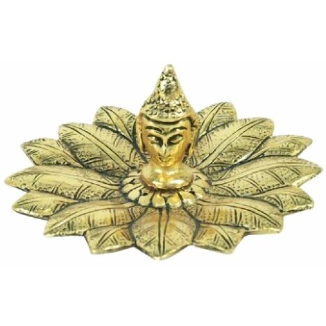 Porte-bâtons d'encens Bouddha dans fleur de lotus