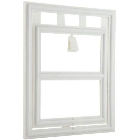 Porte Battante Pour Chats et Chiens - Porte Moustiquaire Pour Animaux Domestiques Avec Aimant Puissant et Sortie Contrôlable (Blanc L)