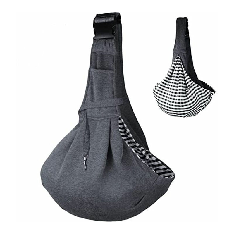 Ensoleille - Porte-bébé Chien Chat,bandoulière rembourrée réglable, avec poche pour les voyages en plein air, Ensoleillé