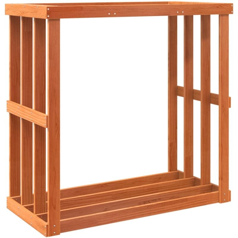 Porte-bûches d’extérieur cire marron 109x52x106 cm bois pin vidaXL