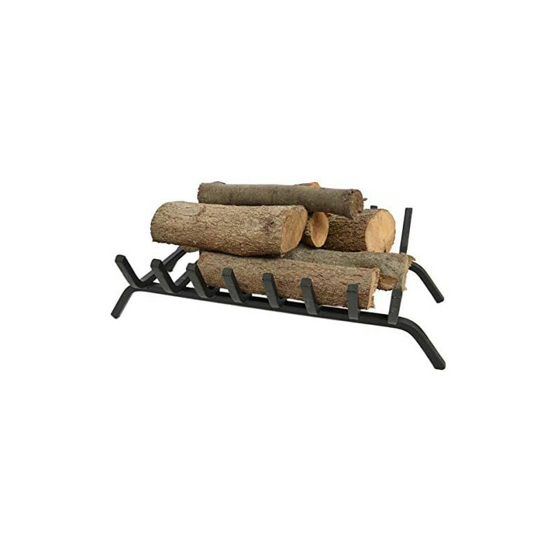 Hamea Home - Porte bûches grille pour cheminée en acier