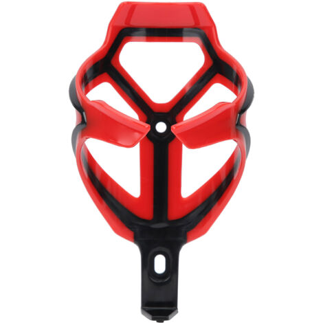 Porte-bidon de vélo de route élégant, support gourde VTT, accessoire cycliste (Noir Rouge)
