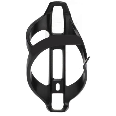 Porte-bidon de vélo noir en résine TPR haute élasticité, compatible VTT et vélos de route.
