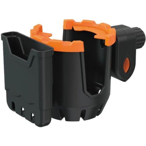 Porte-bidon de vélo universel rotatif à 360 degrés avec support de téléphone pour vélos, VTT, poussettes et fauteuils roulants - Orange