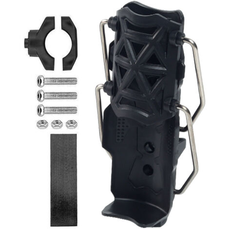 Porte-bidon pour vélo, noir, 1 pièce Vélo, vélo électrique, moto Conception creuse, aucun perçage nécessaire