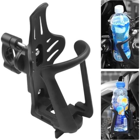 Porte-bidon pour vélo, porte-gobelet, fixation pour guidon, réglable à 360°, adapté aux vélos de route, VTT, motos, poussettes et fauteuils roulants.