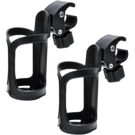 Porte-bidons de Vélo,2 PCS Porte-Gobelet Vélo Cages de Bouteilles de vélo Support de Bouteille d'eau Rotatif à 360 Degrés pour vélos, vélos de Montagne, poussettes et Fauteuil Roulant