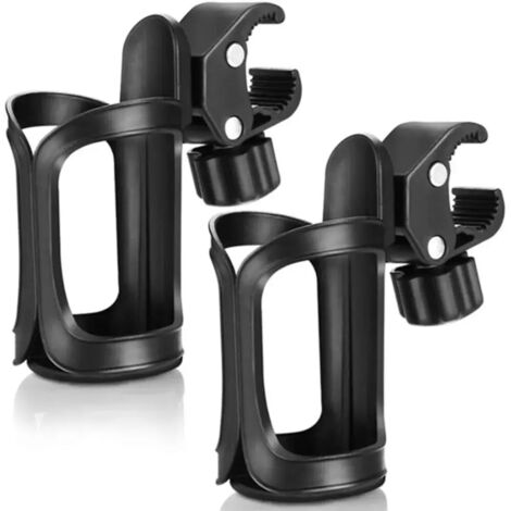 Porte-bidons pour vélo, lot de 2, porte-gobelets rotatifs à 360 degrés, porte-gobelets universels à dégagement rapide pour poussettes et fauteuils roulants.