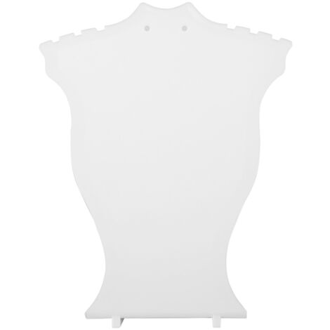 Porte-bijoux blanc pour colliers, boucles d'oreilles et pendentifs - Présentoir de vitrine