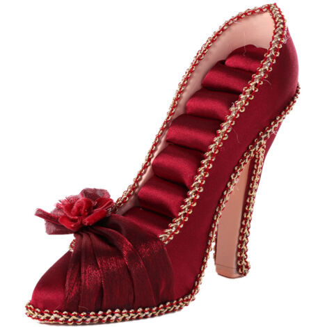 Porte-bijoux en forme de chaussure à talon - Présentoir pour colliers, boucles d'oreilles et bracelets - Décoration intérieure