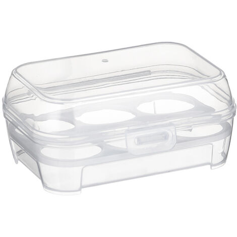 Porte-Blender Maquillage Antipoussière Rangement Portable 6 Grilles Avec Couvercle Beauté Boîte à œufs Stockage Outils Beauté Porte-Éponge LITZEE