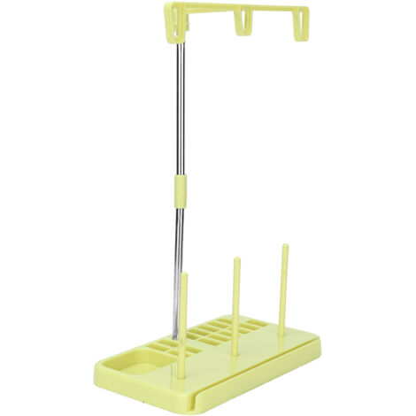 Porte-bobines amovible 3 bobines, rangement fil machine à coudre, accessoire organisation couture ménage jaune
