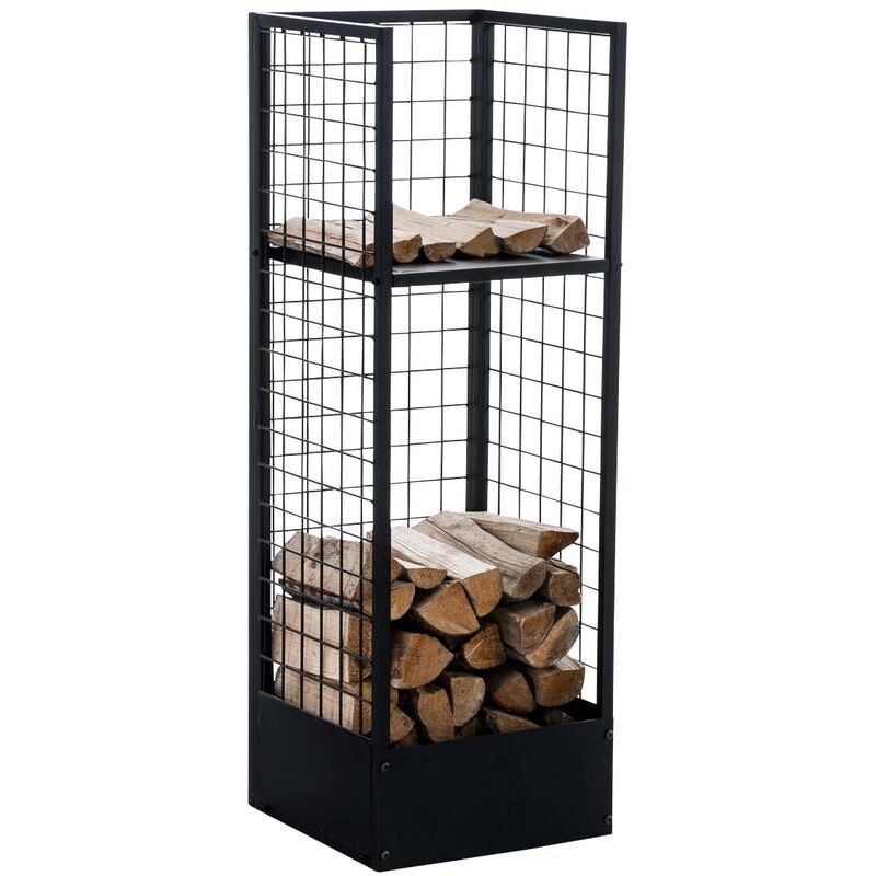 Portail de cheminée noire