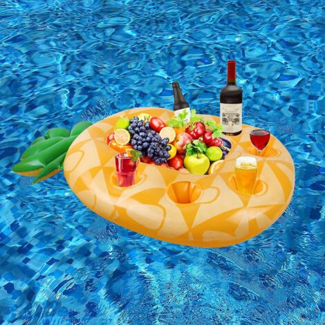Porte-boissons et porte-collations transparent pour piscine gonflable et jacuzzi