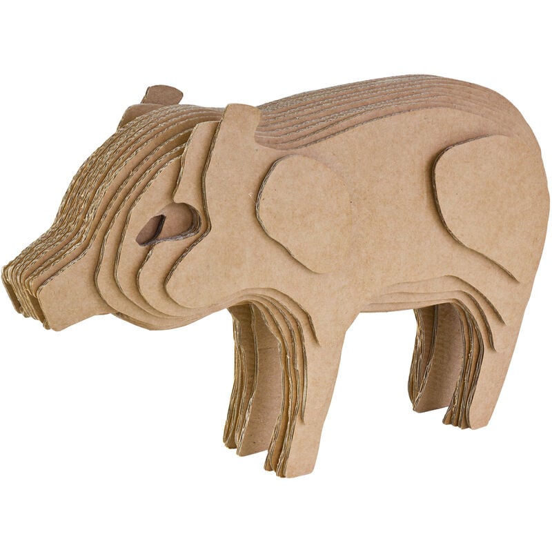 Kingpower - Porte-bonheur Cochon porte-bonheur cochon décoratif en figurine en carton pour cadeau d'anniversaire réveillon du Nouvel An cadeau