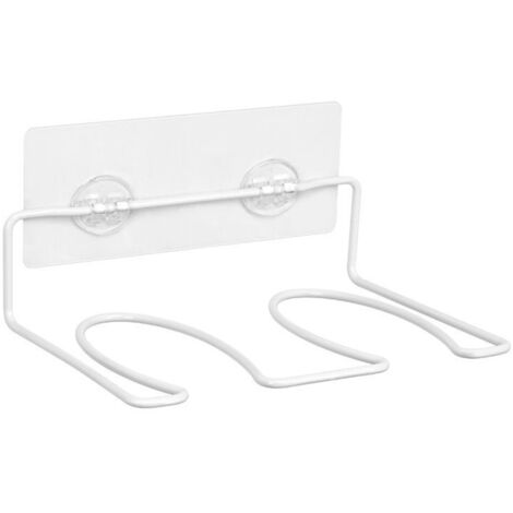 Porte-Bottes Métallique à Montage Rapide avec Support Inversé - 1 Pièce Noir/Blanc (20x15cm)