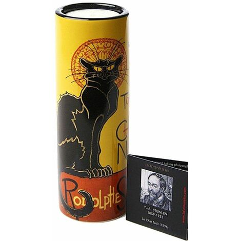 Porte-Bougie Cylindrique Le chat Noir