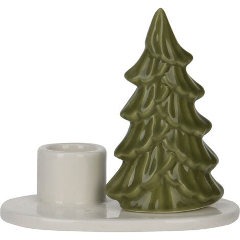 Porte-bougie de Noël avec sapin de Noël, 8 cm