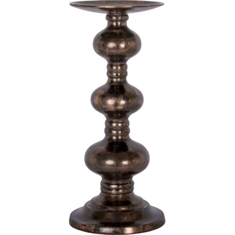 Porte bougie design cuivre finition brillante pour décoration chic - cuivre patiné effet bronze