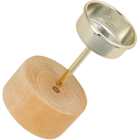 Porte-bougie en Bois Rond, Décoration Murale pour Salon, Chambre à Coucher ou Bureau