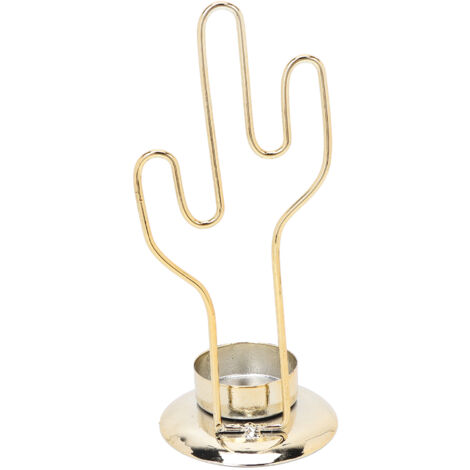 Porte-bougie en Métal Style Cactus Décoratif pour Fête, Mariage ou Décoration d'Intérieur