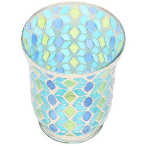 Porte-bougie en verre résistant aux intempéries pour bougies chauffe-plat - Idéal pour terrasses de restaurants et décoration d'extérieur