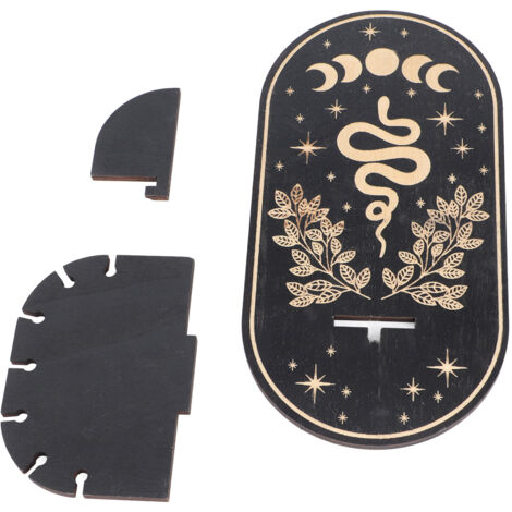 Porte-Bougie LED Animal Décoratif en Bois Crystal Support Mural pour Méditation