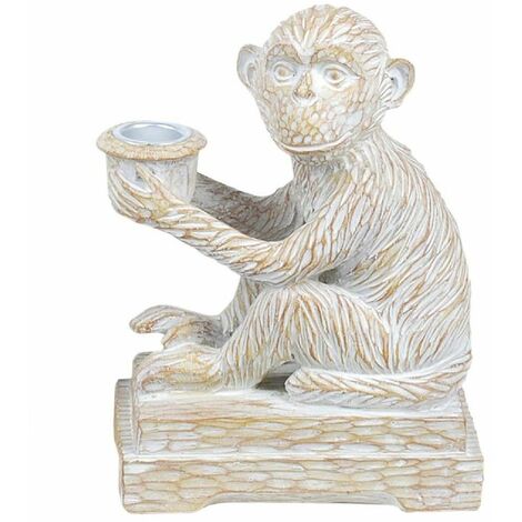 Porte Bougie Singe en résine