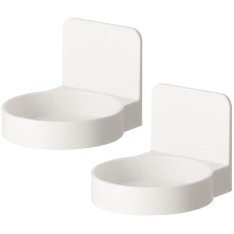 Porte-bouteille de douche mural - Support de bouteille de shampoing, distributeur de savon, plateau flottant
