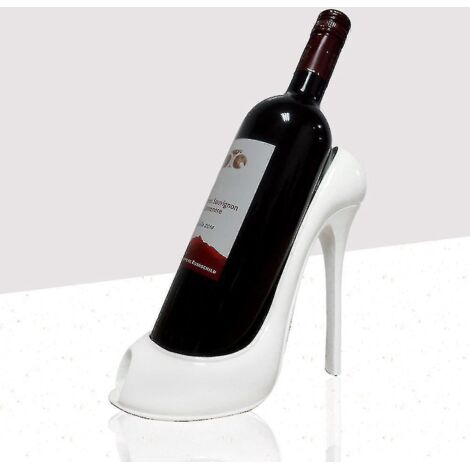 Porte-bouteille de vin en forme d'escarpin, élégant casier à vin, accessoires pour paniers cadeaux, HomeWhite