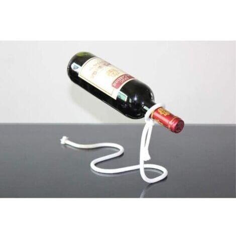 Porte-bouteille de vin flottant en acier inoxydable Magic Rope