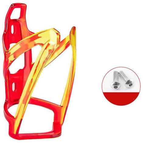Porte-bouteille d'eau pour vélo, version améliorée, porte-bouteille d'eau, beau porte-bouteille d'eau léger et incassable (jaune)