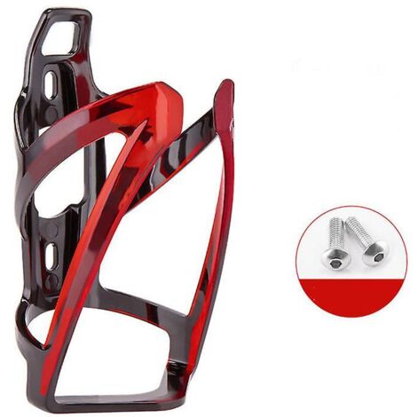 Porte-bouteille d'eau pour vélo, version améliorée, porte-bouteille d'eau, beau porte-bouteille d'eau léger et incassable (rouge)