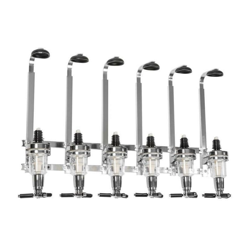Fei Yu - Porte-Bouteille Distributeur de Boisson Alcool Vin Mural Bar Pro Acier Pour 6 Bouteilles