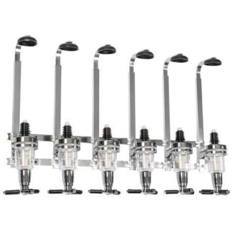 Porte-Bouteille Distributeur de Boisson Alcool Vin Mural Bar Pro Acier Pour 6 Bouteilles,de