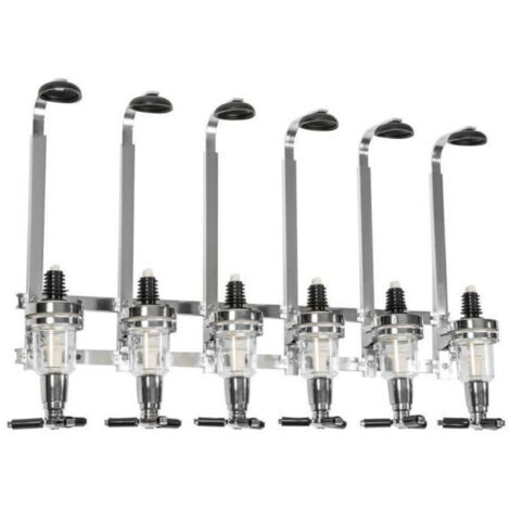 Porte-Bouteille Distributeur de Boisson Alcool Vin Mural Bar Pro Acier Pour 6 Bouteilles,de