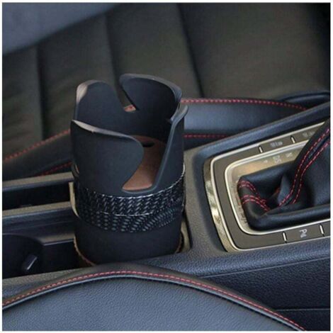 Porte-bouteille et porte-gobelet de voiture, porte-gobelet de voiture, boîte de rangement automatique, noir 1 pièce